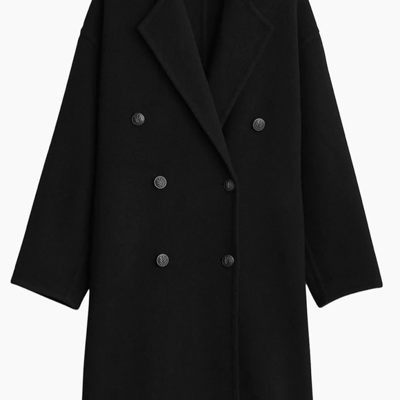 rag & bone Thea Wool Coat - Black - fits like a M/L - Picture 2 of 6